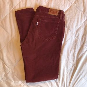 Levi’s rust red corduroys